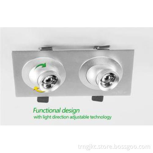 ROHS Approved Aluminum 9W Focusable LED Light 3000K Warm Wh